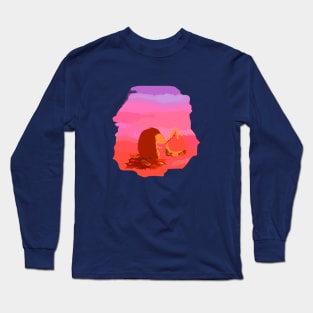 hedgehog and campfire Long Sleeve T-Shirt